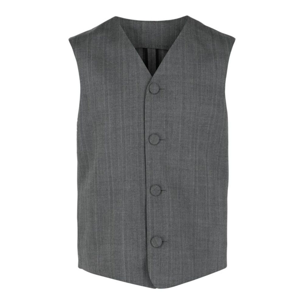 Givenchy Pinstripe Tailored Vest Grey Mens